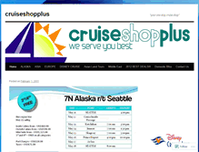 Tablet Screenshot of cruiseshopplus.wordpress.com
