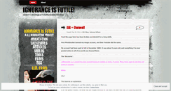 Desktop Screenshot of ignoranceisfutile.wordpress.com