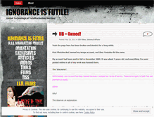Tablet Screenshot of ignoranceisfutile.wordpress.com