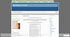 Desktop Screenshot of maktabahalislam.wordpress.com