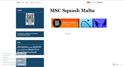 Desktop Screenshot of marsasquash.wordpress.com