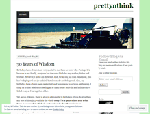 Tablet Screenshot of prettynthink.wordpress.com