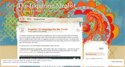 Desktop Screenshot of inquiringidealist.wordpress.com