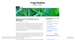 Desktop Screenshot of frugallywed.wordpress.com