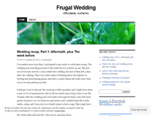 Tablet Screenshot of frugallywed.wordpress.com