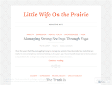 Tablet Screenshot of littlewifeontheprairie.wordpress.com
