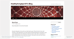 Desktop Screenshot of healthylivingtips101.wordpress.com