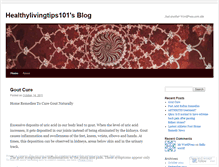 Tablet Screenshot of healthylivingtips101.wordpress.com