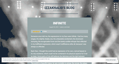 Desktop Screenshot of izzakhalid.wordpress.com