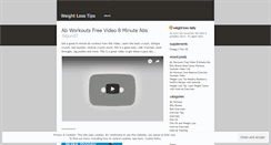 Desktop Screenshot of moreweightlosstips.wordpress.com