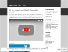 Tablet Screenshot of moreweightlosstips.wordpress.com