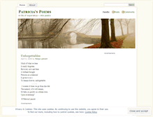 Tablet Screenshot of patriciaspoems.wordpress.com