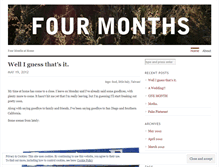 Tablet Screenshot of fourmonthssd.wordpress.com