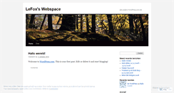 Desktop Screenshot of mlefox.wordpress.com