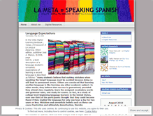 Tablet Screenshot of onteachingspanish.wordpress.com