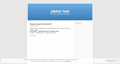 Desktop Screenshot of jjabberstest2.wordpress.com