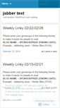 Mobile Screenshot of jjabberstest2.wordpress.com