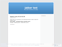 Tablet Screenshot of jjabberstest2.wordpress.com