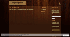 Desktop Screenshot of enigmasphotos.wordpress.com