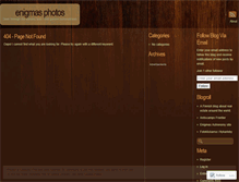 Tablet Screenshot of enigmasphotos.wordpress.com