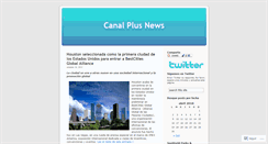 Desktop Screenshot of canalplusnews.wordpress.com