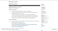 Desktop Screenshot of electronicarms.wordpress.com