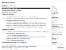 Tablet Screenshot of electronicarms.wordpress.com