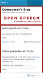 Mobile Screenshot of openspeech.wordpress.com