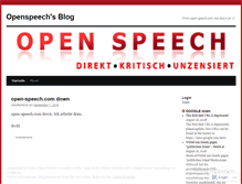 Tablet Screenshot of openspeech.wordpress.com