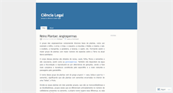 Desktop Screenshot of ciencialegal.wordpress.com