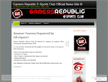 Tablet Screenshot of gamersrepublicgaming.wordpress.com