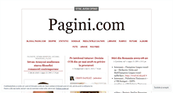 Desktop Screenshot of pagini.wordpress.com