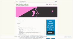 Desktop Screenshot of mrcotton.wordpress.com