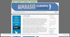 Desktop Screenshot of gimnasiocuerpo.wordpress.com