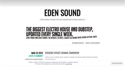 Desktop Screenshot of edensound.wordpress.com