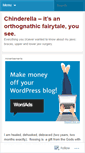 Mobile Screenshot of chinderella.wordpress.com
