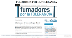 Desktop Screenshot of fumadorestolerancia.wordpress.com
