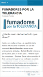 Mobile Screenshot of fumadorestolerancia.wordpress.com