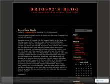 Tablet Screenshot of drios92.wordpress.com