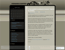 Tablet Screenshot of fernandoropero.wordpress.com