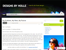 Tablet Screenshot of designsbyholle.wordpress.com