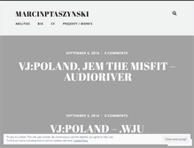 Tablet Screenshot of marcinptaszynski.wordpress.com