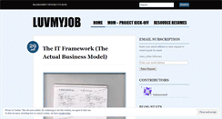 Desktop Screenshot of luvmyjob.wordpress.com