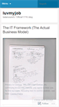 Mobile Screenshot of luvmyjob.wordpress.com