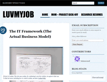 Tablet Screenshot of luvmyjob.wordpress.com