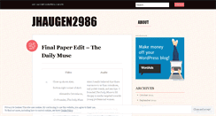 Desktop Screenshot of jhaugen2986.wordpress.com