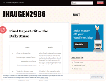 Tablet Screenshot of jhaugen2986.wordpress.com