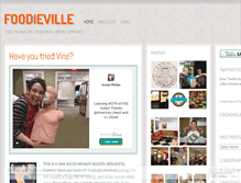 Tablet Screenshot of foodieville.wordpress.com