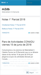 Mobile Screenshot of m2db.wordpress.com