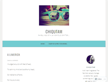 Tablet Screenshot of chiqutam.wordpress.com